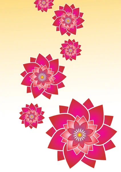 Квітковий та квітковий візерунок — стоковий вектор
