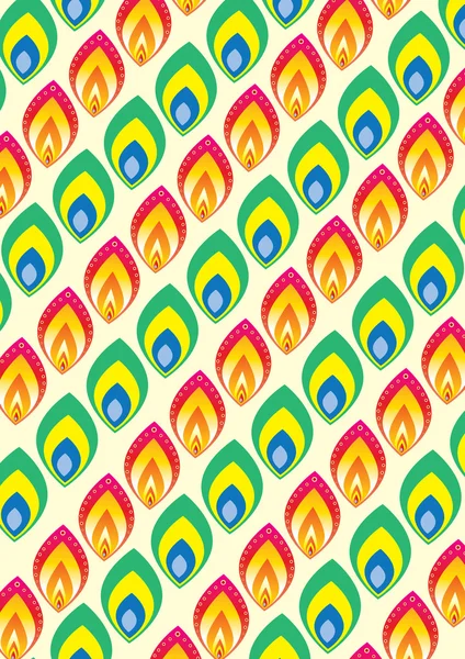カラフルなパターンの壁紙デザイン — ストックベクタ