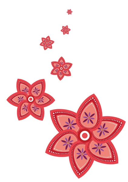 花模様の壁紙 — ストックベクタ