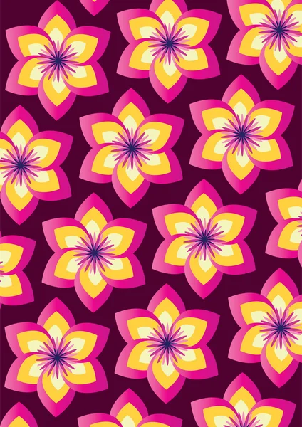 Flower pattern wallpaper design — Stock Vector