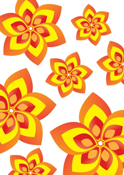 Motif fleur papier peint design — Image vectorielle