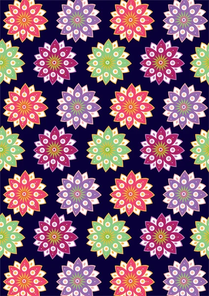 花のパターン — ストックベクタ