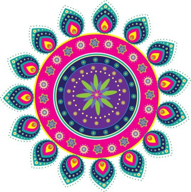 Colorful Indian Pattern clipart