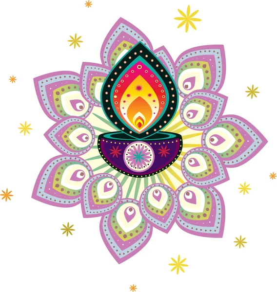 Patrón indio colorido — Archivo Imágenes Vectoriales