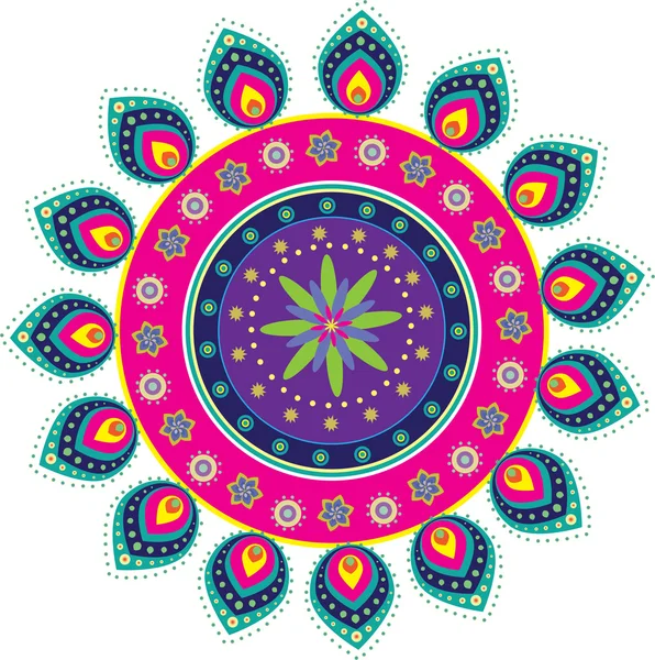 Patrón indio colorido — Archivo Imágenes Vectoriales