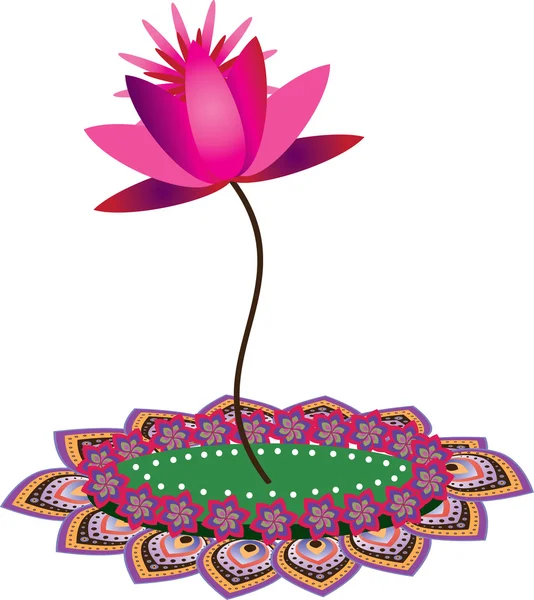 Modèle de lotus — Image vectorielle