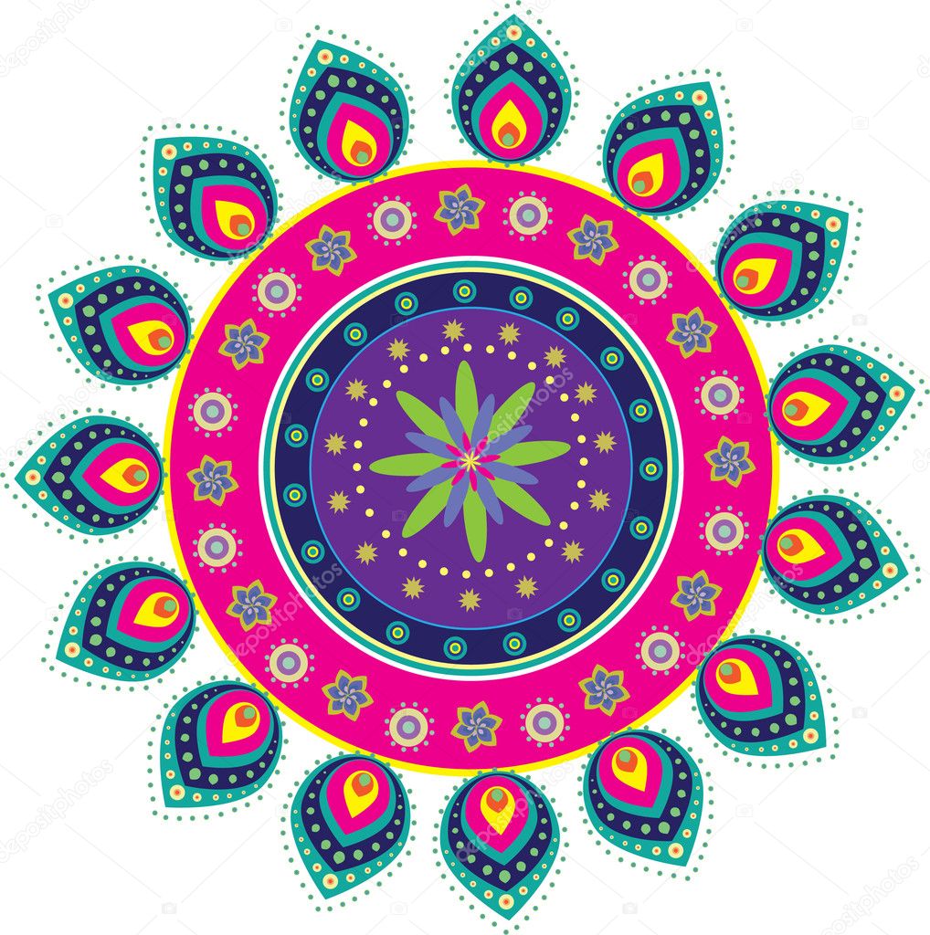Colorful Indian Pattern