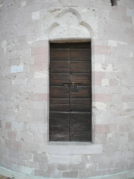 Porta da casa da cidade de Siena — Fotografia de Stock