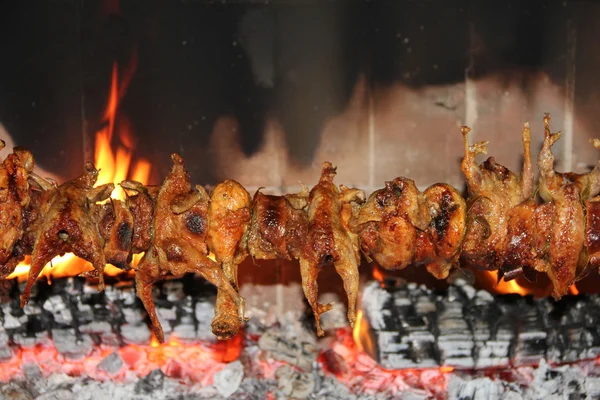 stock image Grilled quails