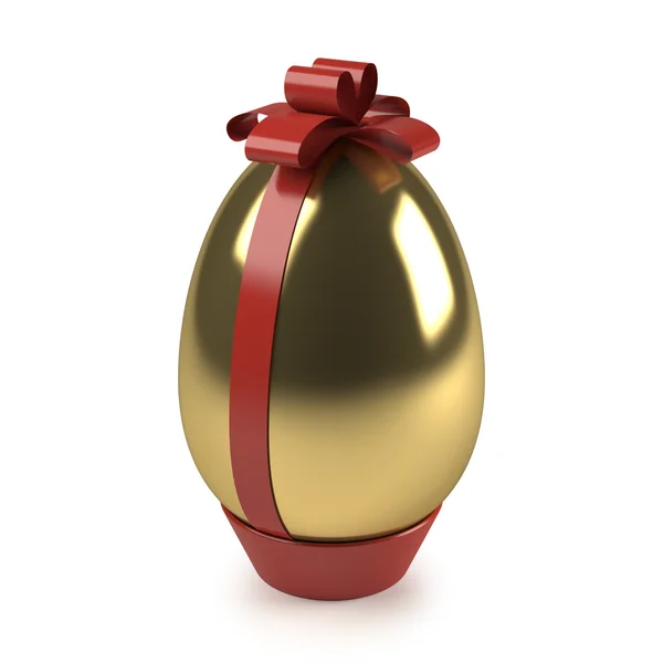 Золотое пасхальное яйцо — стоковое фото