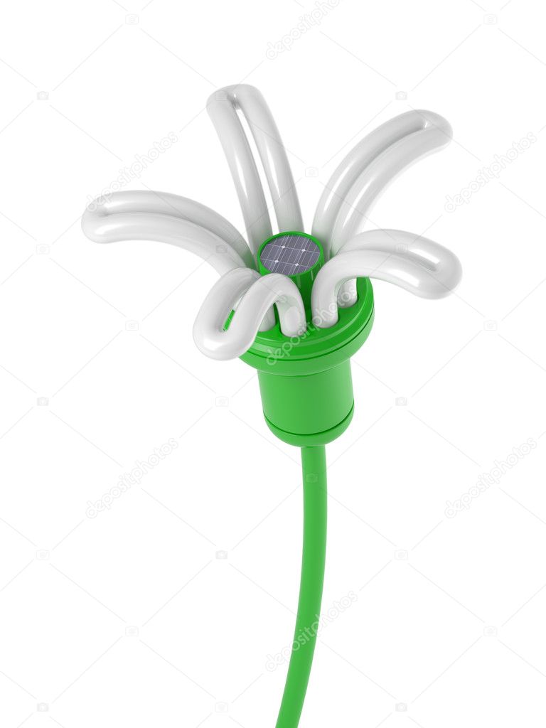 Renewable energy - flower lamp