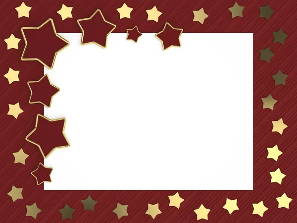 Karácsonyi kártya arany csillag — Stock Fotó