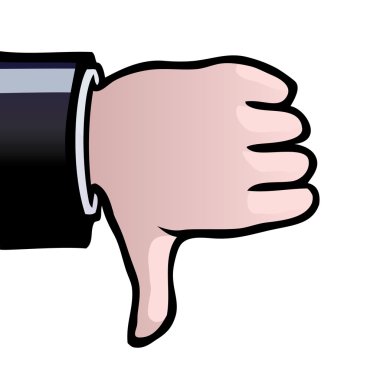 Thumbs down clipart