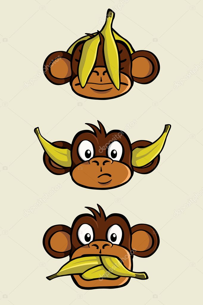 Desenho De Leão, Macaco, Desenho Animado, Animação, Três Macacos Sábios,  Dedo, Mão, Sorriso, desenho animado, animação, desenhando png