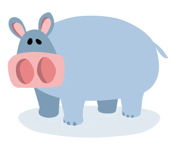 Cartoon hippopotamus — Stock Vector