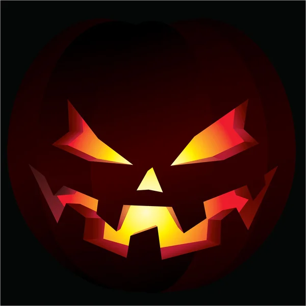 Espeluznante calabaza de Halloween — Archivo Imágenes Vectoriales
