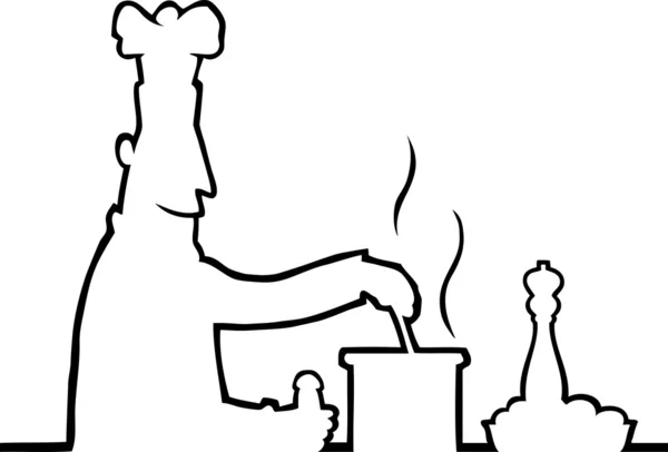 Matlagning kock — Stock vektor
