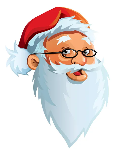 Santa Claus' face — Stock Vector