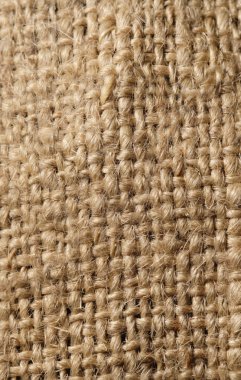 Closeup of burlap material