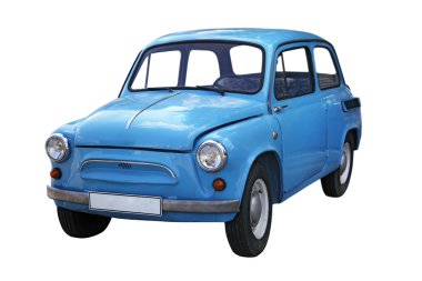 Blue Old Car clipart