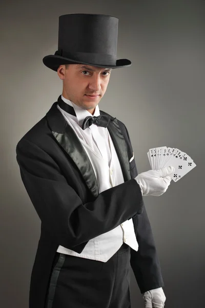 Magician show card — Stock Photo, Image