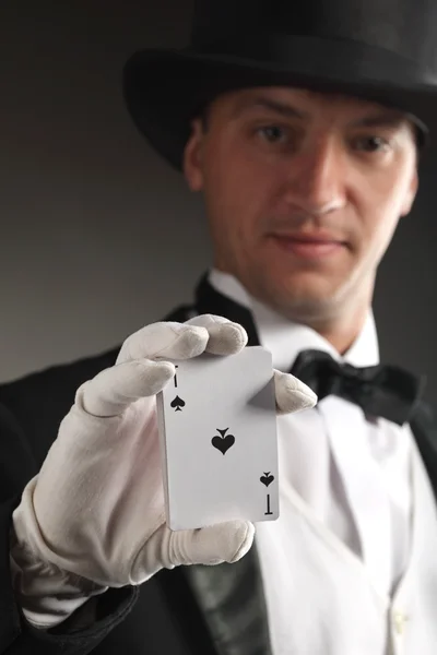 Magician show card — Stock Photo, Image