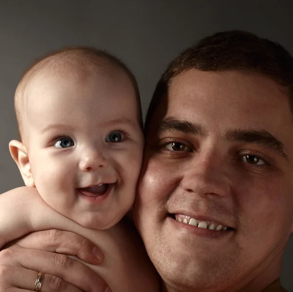 Baby and father — Stock Photo, Image