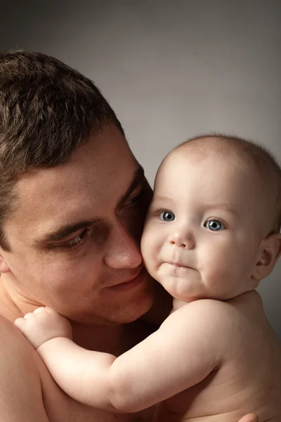 Dziecka i ojca — Zdjęcie stockowe
