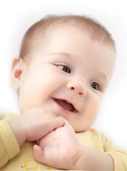 Bebé en la emoción positividad — Foto de Stock