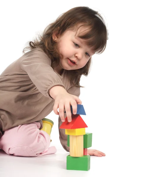 stock image Baby play in brick