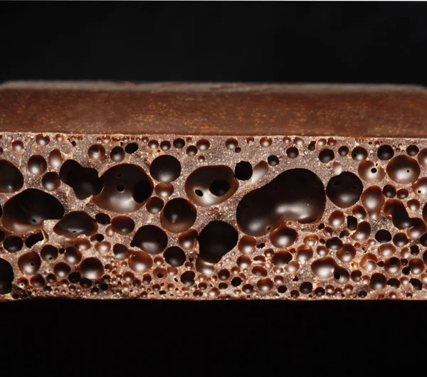 Placa de chocolate aireado — Foto de Stock