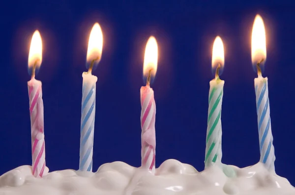 stock image Birthday cake candles