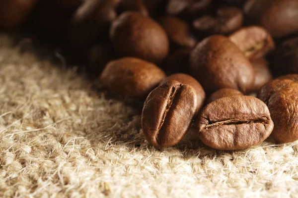 Högen av korn av kaffe — Stockfoto