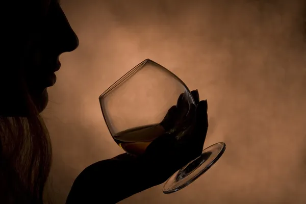 Schnüffler Glas Cognac — Stockfoto