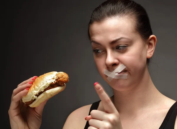 Dieta per ragazza — Foto Stock