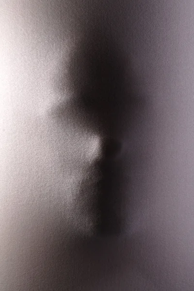 Ludzka twarz pod powierzchnią — Zdjęcie stockowe