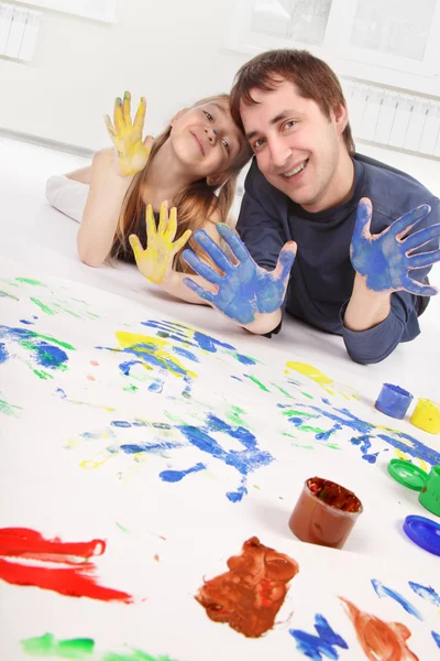 Family paint — Stock Photo, Image