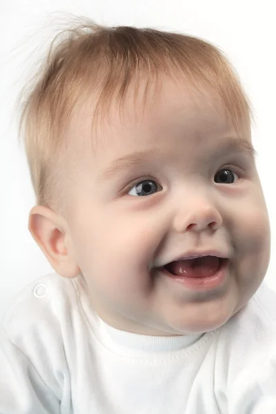 Cara de bebê perto — Fotografia de Stock
