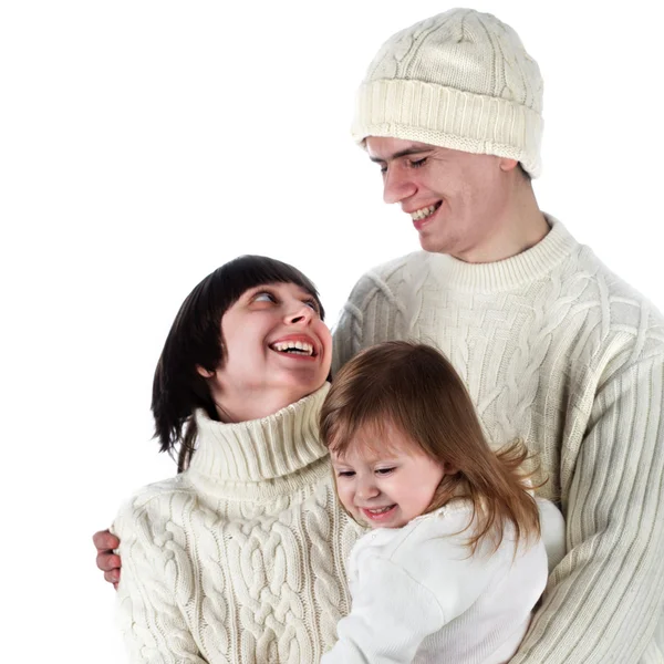 Familia en ropa de invierno —  Fotos de Stock
