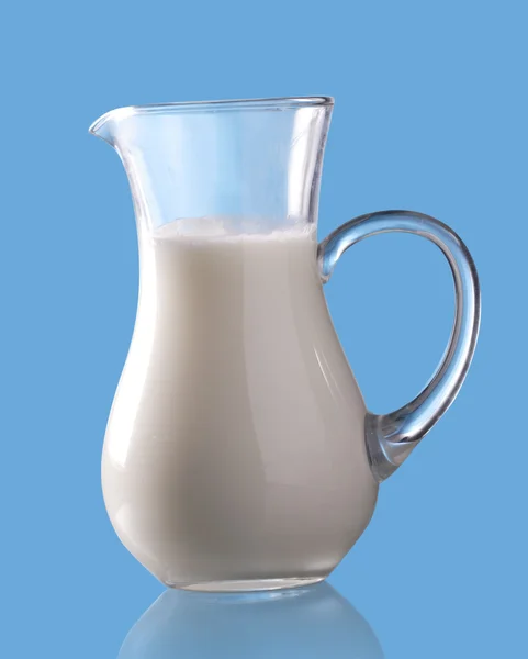Jar with milk — Stock Photo, Image