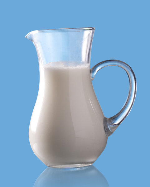 Jar with milk