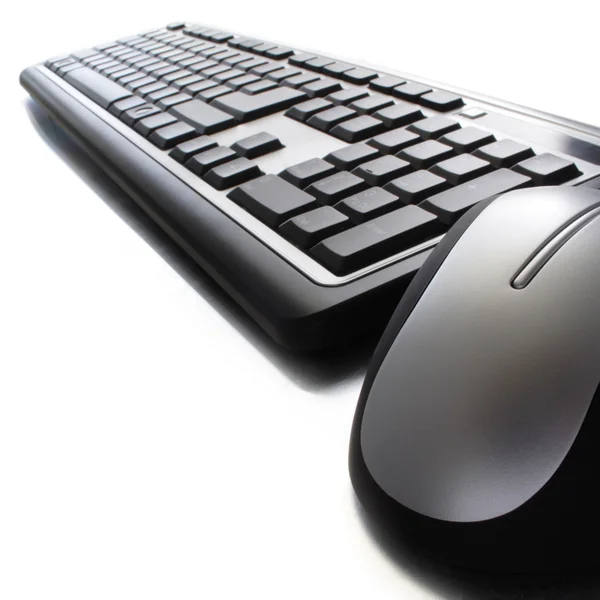 Počítačová klávesnice a myš — Stock fotografie