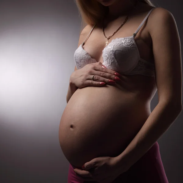 Gravid kvinne – stockfoto