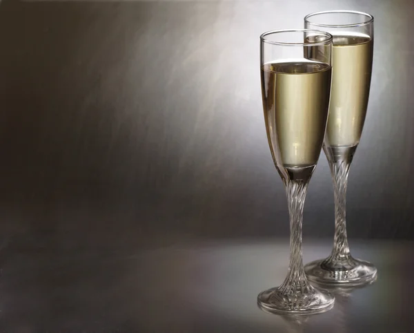 Glasses with champagne — Stock Photo, Image