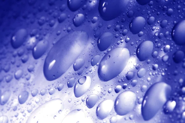 Gotas de agua azul para el fondo — Foto de Stock