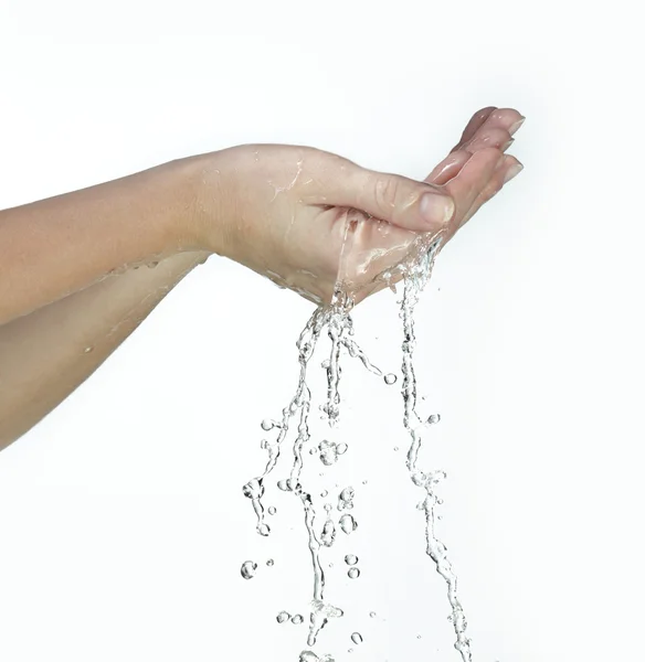 Ruce, příjem vody — Stock fotografie