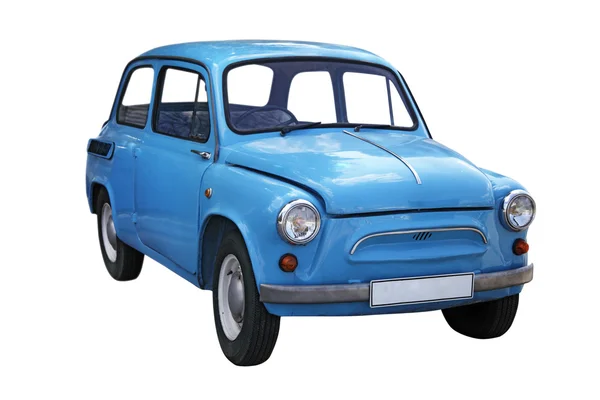 Azul viejo coche — Foto de Stock