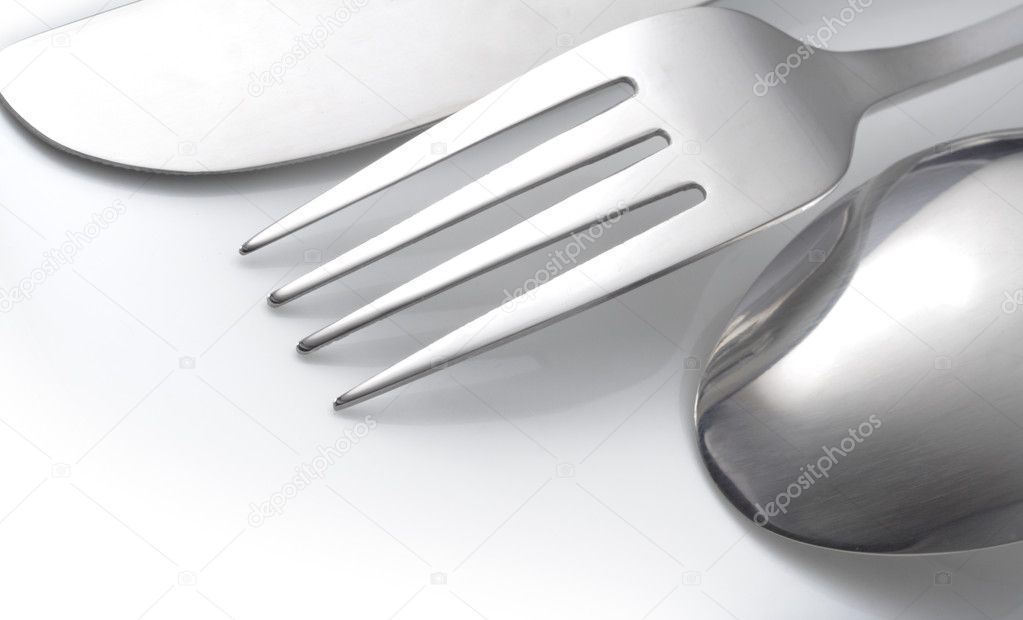 Spoon, knife and fork