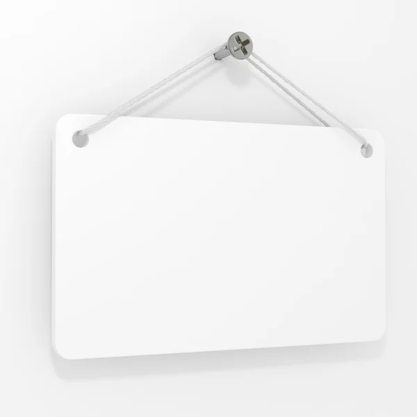 Placa en blanco — Foto de Stock