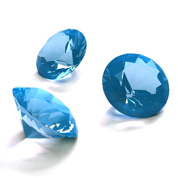 Blue diamonds